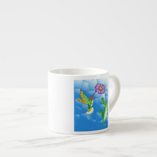 Hummingbird: stilisiert espressotasse (Vorderseite Rechts)