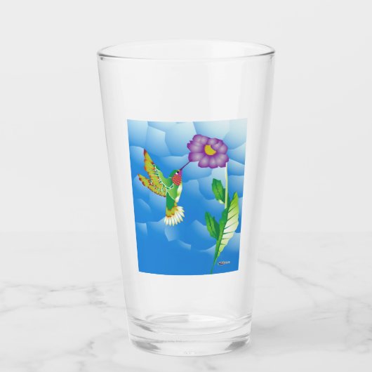 Hummingbird: stilisiert glas (Vorderseite)