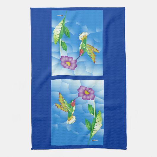 Hummingbird: stilisiert handtuch (Vertikal)