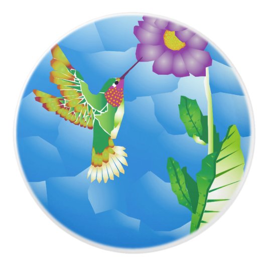 Hummingbird: stilisiert keramikknauf (Vorderseite)