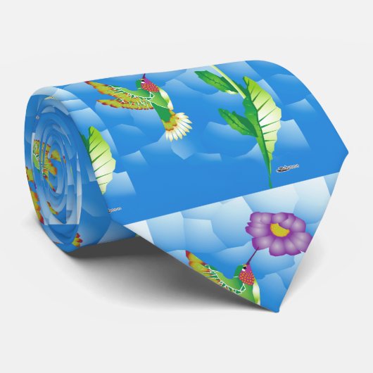 Hummingbird: stilisiert krawatte (Gerollt)