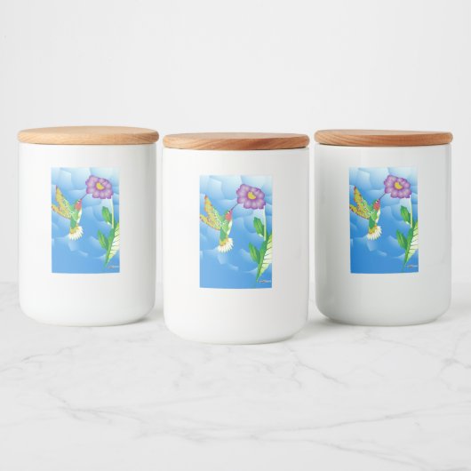 Hummingbird: stilisiert lebensmitteletikett (Flaschen)