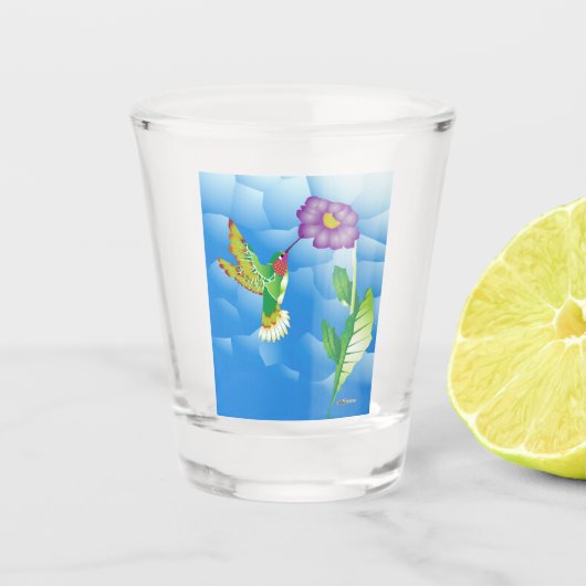 Hummingbird: stilisiert schnapsglas (Vorderseite)