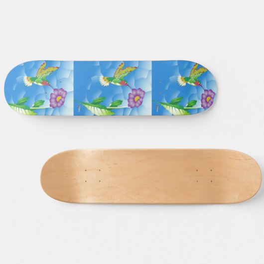 Hummingbird: stilisiert skateboard (Horizontal)