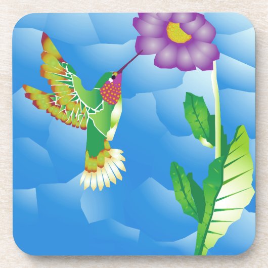 Hummingbird: stilisiert untersetzer (Vorderseite)