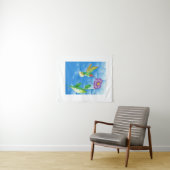 Hummingbird: stilisiert wandteppich (Beispiel (Horizontal))