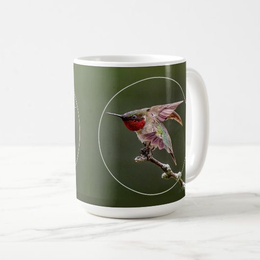 Hummingbird Stretches Kaffeetasse (VorderseiteRechts)