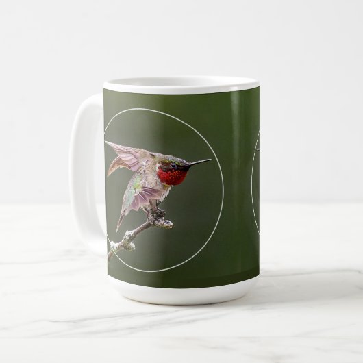 Hummingbird Stretches Kaffeetasse (Vorderseite Links)