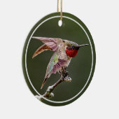 Hummingbird Stretches Keramik Ornament (Rechts)