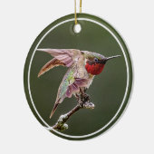 Hummingbird Stretches Keramik Ornament (Links)