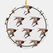 Hummingbird Stretches Keramik Ornament (Hinten)