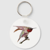Hummingbird Stretches Schlüsselanhänger (Rückseite)