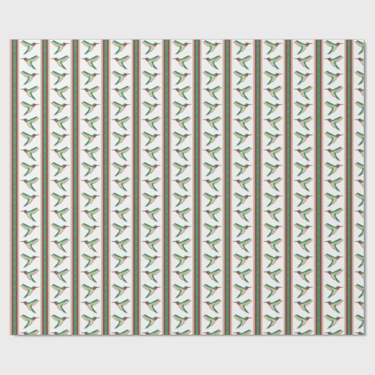Hummingbird Stripe Geschenkpapier (Flach)