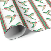 Hummingbird Stripe Geschenkpapier (Rolleneckpunkt)