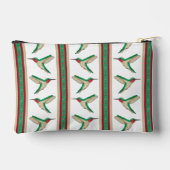 Hummingbird Stripe Zipper Pouch Zubehörtasche (Rückseite)