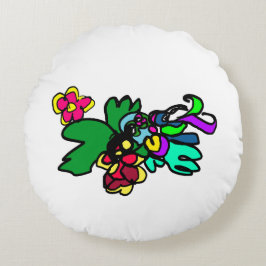 Hummingbird style  rundes kissen