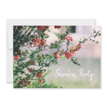 Hummingbird Summer Floral Garden Party