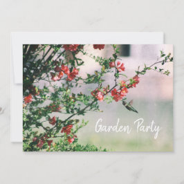 Hummingbird Summer Floral Garden Party Einladung