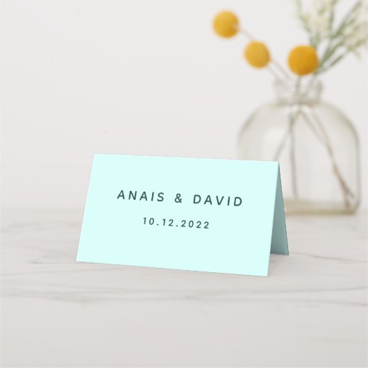 Hummingbird Summer Wedding Platzkarte (Rückseite)