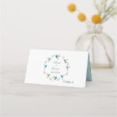 Hummingbird Summer Wedding Platzkarte (Vorderseite)