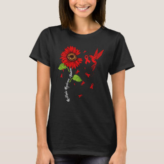 Hummingbird & Sunflower Multiple Myeloma Awareness T-Shirt