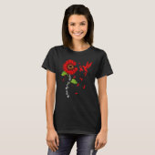 Hummingbird & Sunflower Multiple Myeloma Awareness T-Shirt (Vorne ganz)