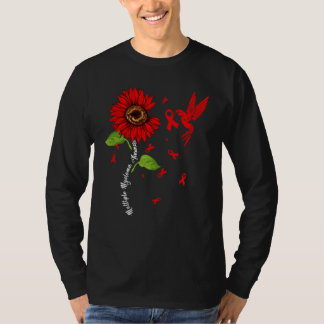 Hummingbird & Sunflower Multiple Myeloma Awareness T-Shirt