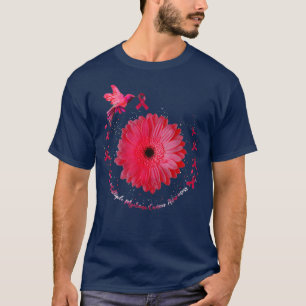 Hummingbird Sunflower Multiple Myeloma Cancer Awar T-Shirt