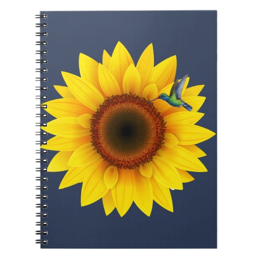 Hummingbird & Sunflower Notizblock (Vorderseite)
