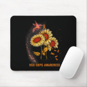 Hummingbird Sunflower Rsd Crps Bewusstsein Mousepad (Mit Mouse)