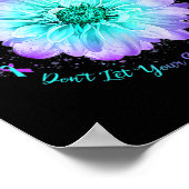 Hummingbird Sunflower Suicide Prevention Awareness Poster (Ecke)