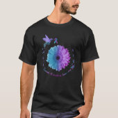 Hummingbird Sunflower Suicide Prevention Awareness T-Shirt (Vorderseite)