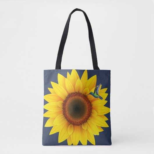 Hummingbird & Sunflower Tasche (Vorderseite)