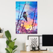 HUMMINGBIRD SUNRISE GLORY POSTER (Heimbüro)