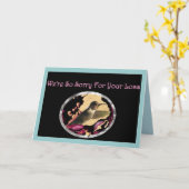 Hummingbird Sympathy Card von uns allen Karte (Gelbe Blume)