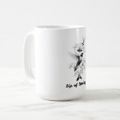 Hummingbird T-Shirt, Honeysuckle Vine Kaffeetasse (Vorderseite Links)