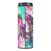 Hummingbird Tangle Lamp von Michele Zurück Thermosbecher (Rückseite)