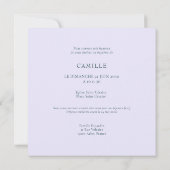 Hummingbird-Taufe Einladung (Rückseite)