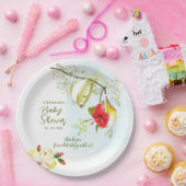 Hummingbird Tea Party Babydusche Pappteller (Party)