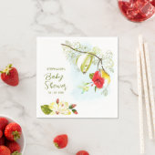 Hummingbird Tea Party Babydusche Serviette (Beispiel)