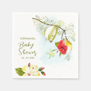 Hummingbird Tea Party Babydusche Serviette