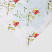 Hummingbird Teacup Floral Seidenpapier (Ausschnitt)
