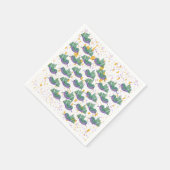 Hummingbird Terrazzo Party Serviette (Ecke)