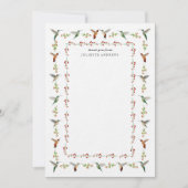 Hummingbird Thank You Note (Vorderseite)