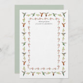 Hummingbird Thank You Note (Vorne/Hinten)