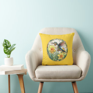 Hummingbird Throw Kissen