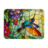 Hummingbird Tiffany-Style Window Magnet (Horizontal)