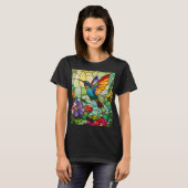 Hummingbird Tiffany-Style Window T-Shirt (Vorne ganz)