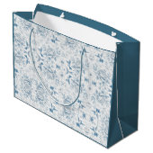 Hummingbird Toile Gift Bags Große Geschenktüte (Rückseite Schrägansicht)