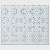 Hummingbird Toile Wrapping Paper Geschenkpapier (Flach)